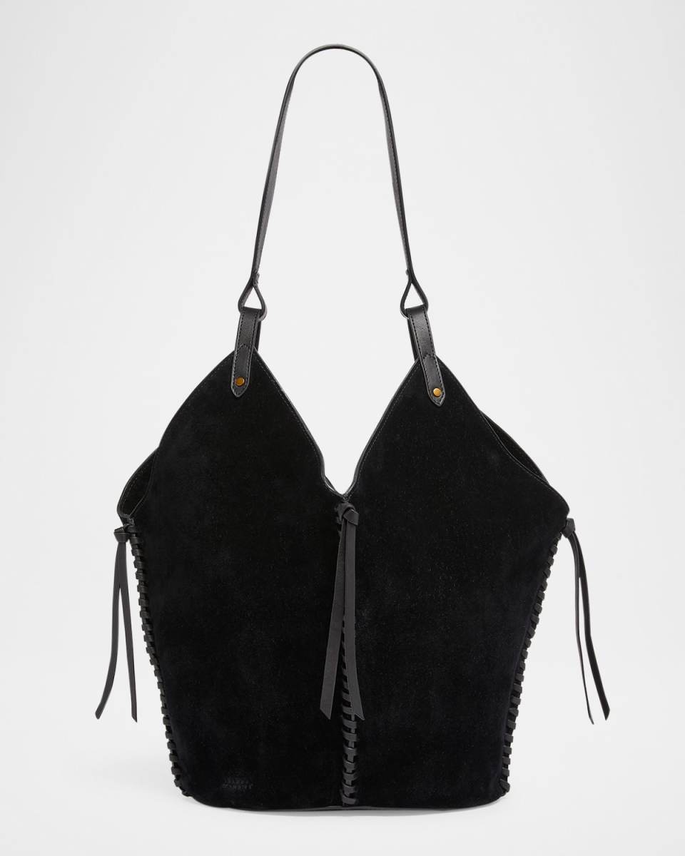 Tampa Woven Suede Tote Bag